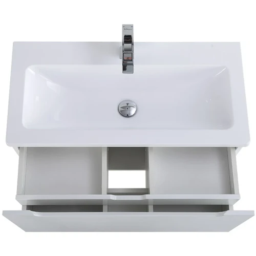 Тумба под раковину BelBagno Etna-M 80 ETNA-M-800/380-1C-SO-BL подвесная Bianco Lucido МДФ / ЛДСП