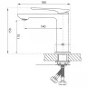 Смеситель для раковины Haiba HB10817-7 Черный матовый латунь