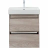 Тумба с раковиной Aquanet Nova Lite 60 305236 подвесная Орех светлый МДФ / ЛДСП