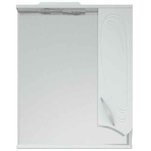 Зеркало со шкафом Corozo Кентис 60 SD-00000288 с подсветкой Белое МДФ / ЛДСП, стекло