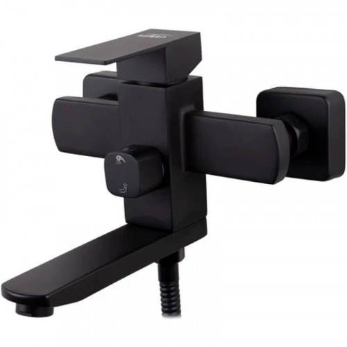 Смеситель для ванны Viko V-7742 Черный матовый латунь на стену