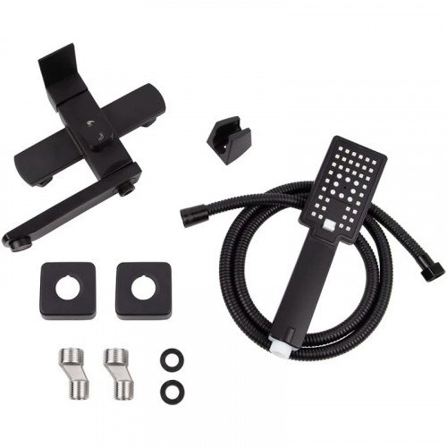 Смеситель для ванны Viko V-7742 Черный матовый латунь на стену