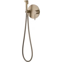 Гигиенический душ со смесителем Abber Emotion AF8826G Золото матовое латунь на стену