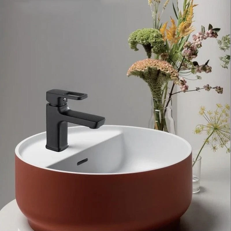 Смеситель для раковины D-Lin D110366-A цвет Черный матовый