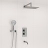 Душевая система WasserKRAFT Alme A171519 Thermo с термостатом Хром латунь встраиваемый