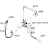 Душевая система WasserKRAFT Alme A171519 Thermo с термостатом Хром латунь встраиваемый