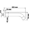 Душевая система WasserKRAFT Alme A171519 Thermo с термостатом Хром латунь встраиваемый