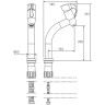 Смеситель для раковины Shouder Dante 0390306 Золото