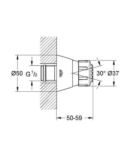 Боковая форсунка Grohe Relexa Plus 28286000 Хром