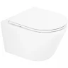 Комплект унитаза с инсталляцией BelBagno Tre BB8001CHR/SC/BB002-80/BB005-PR-CHROME с сиденьем Микролифт и клавишей смыва Хром глянцевый фаянс подвесной