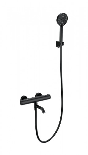 Смеситель для ванны Wonzon &amp; Woghand WW-B3029-A1-MB с термостатом цвет Черный матовый