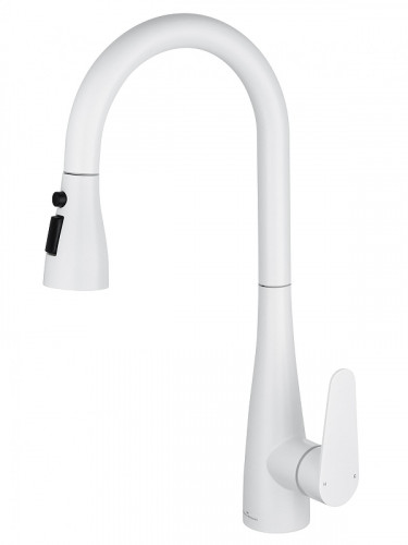 Смеситель для кухни Wonzon & Woghand WW-121E201B-MW цвет Белый матовый