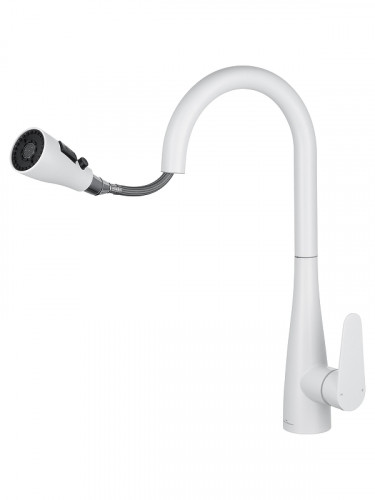 Смеситель для кухни Wonzon & Woghand WW-121E201B-MW цвет Белый матовый