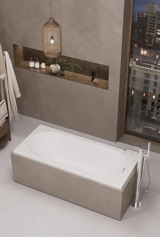 Акриловая ванна Alba Spa Supreme 170х75 ВПР041000200 цвет Белый глянцевый