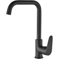 Смеситель для кухни WesnaArt Nova NOV03-150Black Черный матовый латунь
