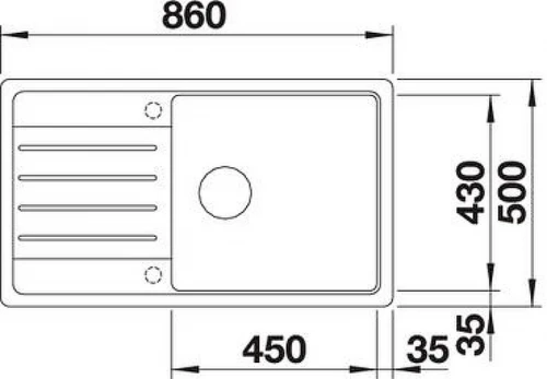 Кухонная мойка Blanco Legra XL 6 S 523331 Кофе встраиваемый