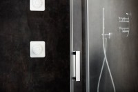 Душевая дверь Ravak Matrix MSD2-110 L 0WLD0100Z1 профиль Белый стекло Transparent