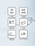 Душевая дверь Ravak Matrix MSD2-110 L 0WLD0100Z1 профиль Белый стекло Transparent