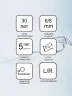 Душевая дверь Ravak Matrix MSD2-110 L 0WLD0100Z1 профиль Белый стекло Transparent
