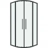 Душевой уголок Grossman Cosmo 80х80 301.K33.02.8080.21.00 профиль Черный матовый стекло прозрачное