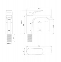 Смеситель для раковины Wonzon &amp; Woghand WW-A40492-MW цвет Белый матовый