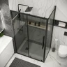 Душевая стенка Grossman Cosmo 80 200.K33.02.80.21.10 профиль Черный матовый стекло тонированное