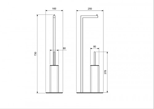 Напольная стойка Aquatek Либра AQ4331MB цвет Черный матовый