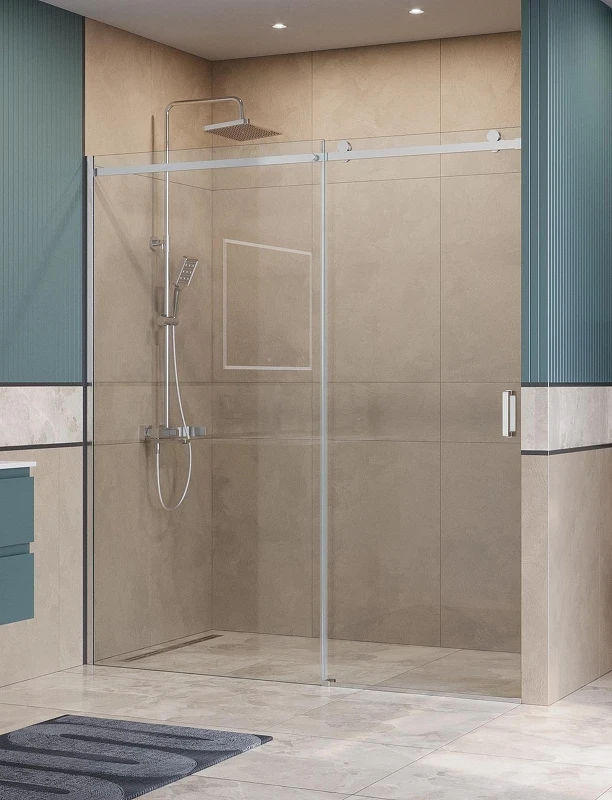 Душевая дверь BelBagno Soft Close-2 180 SOFT_CLOSE-2-BF-1-180-C-Cr профиль Хром стекло прозрачное