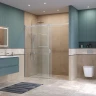 Душевая дверь BelBagno Soft Close-2 180 SOFT_CLOSE-2-BF-1-180-C-Cr профиль Хром стекло прозрачное