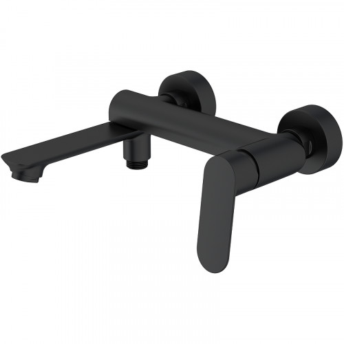 Смеситель для ванны Splenka S41.30.06 Черный матовый латунь на стену