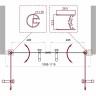 Душевая дверь BelBagno Uno 110 UNO-B-2-110-CH-Cr профиль Хром стекло шиншилла
