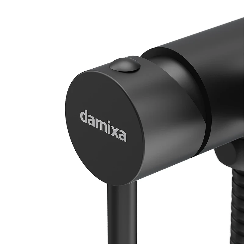 Гигиенический душ со смесителем Damixa Option 217000000 Черный матовый латунь на стену