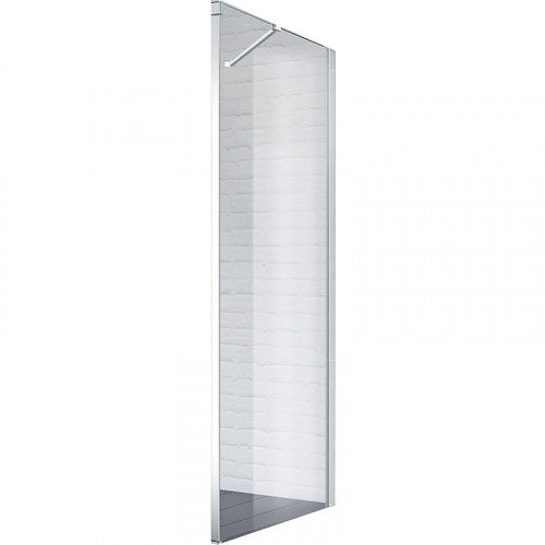 Душевая стенка BelBagno Marmi 100 MARMI-100-FIX-C-Cr профиль Хром стекло прозрачное