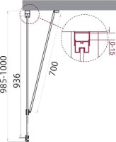 Душевая стенка BelBagno Marmi 100 MARMI-100-FIX-C-Cr профиль Хром стекло прозрачное