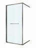 Душевая дверь Cezares Lux 100 LUX-B-FS-1-100-C-GM профиль Оружейная сталь стекло прозрачное