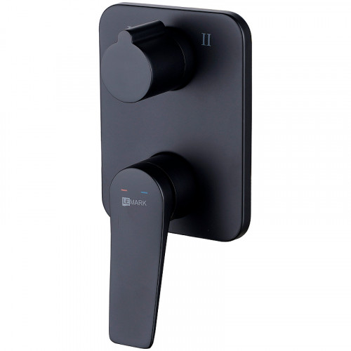 Смеситель для душа Lemark Bronx LM3727BL Черный матовый латунь встраиваемый