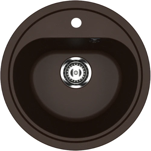 Кухонная мойка Ulgran Classic U-700-345 Шоколад искусственный камень (литьевой мрамор) встраиваемый