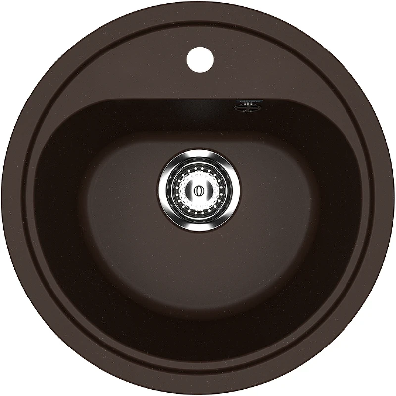 Кухонная мойка Ulgran Classic U-700-345 Шоколад искусственный камень (литьевой мрамор) встраиваемый