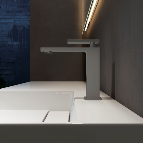 Смеситель для раковины Vincea Dice VBF-2DS1GM Вороненая сталь нержавеющая сталь