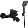 Смеситель для ванны Melodia della vita Heavy Metal MDV35640bk Черный матовый латунь на стену
