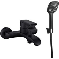 Смеситель для ванны Melodia della vita Heavy Metal MDV35640bk Черный матовый латунь на стену однорычажный