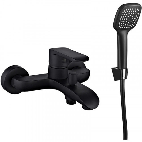 Смеситель для ванны Melodia della vita Heavy Metal MDV35640bk Черный матовый латунь на стену