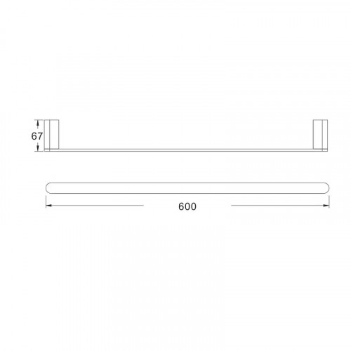 Полотенцедержатель Rose RG17T RG1717T цвет Пепельный