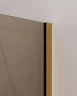 Душевой уголок Cezares Slider 90x90 SLIDER-AH-1-90-80/90-BR-BORO профиль Брашированное золото стекло бронзовое