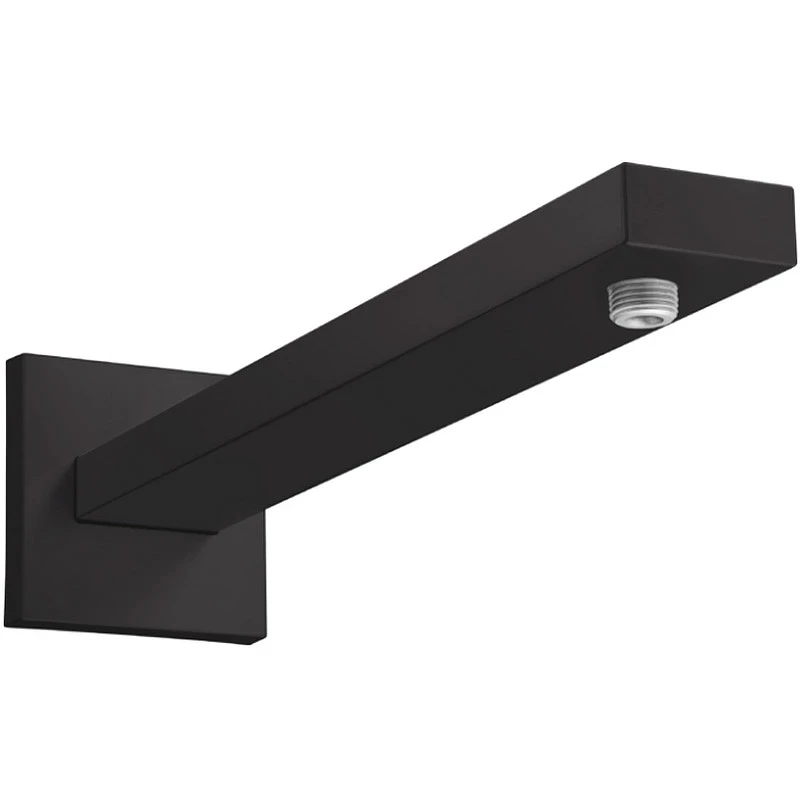 Кронштейн для верхнего душа Hansgrohe Square 27694670 Черный матовый латунь на стену