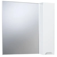 Зеркало со шкафом Bellezza Андрэа 65 4619010001011 R Белое МДФ / ЛДСП, стекло