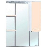 Зеркало со шкафом Bellezza Мари 75 R 4612912001226 с подсветкой Бежевое МДФ / ЛДСП, стекло