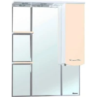 Зеркало со шкафом Bellezza Мари 75 R 4612912001226 с подсветкой Бежевое МДФ / ЛДСП, стекло