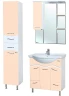 Зеркало со шкафом Bellezza Мари 75 R 4612912001226 с подсветкой Бежевое МДФ / ЛДСП, стекло