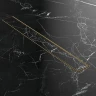 Душевой трап Excellent 80x7 INEX.1515.800.P.GL цвет Золото